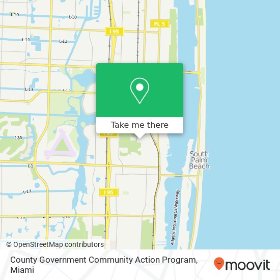 County Government Community Action Program map