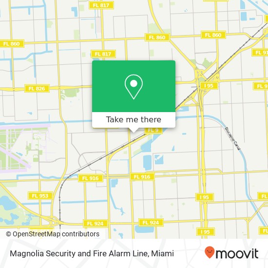 Magnolia Security and Fire Alarm Line map