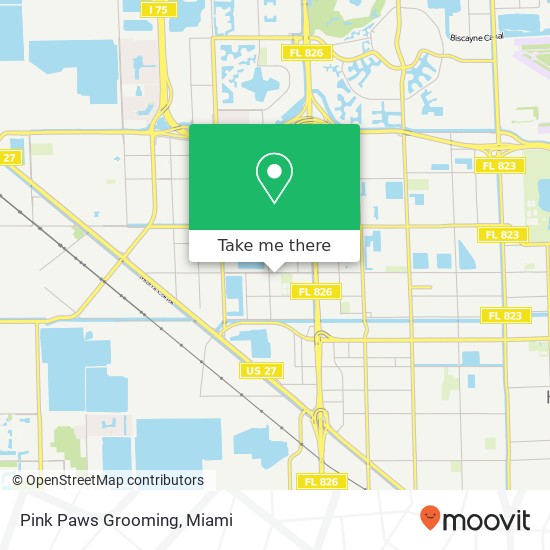 Pink Paws Grooming map