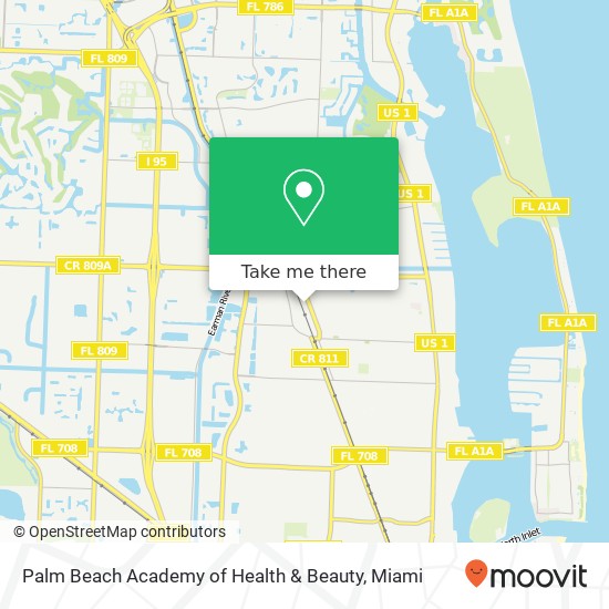 Palm Beach Academy of Health & Beauty map