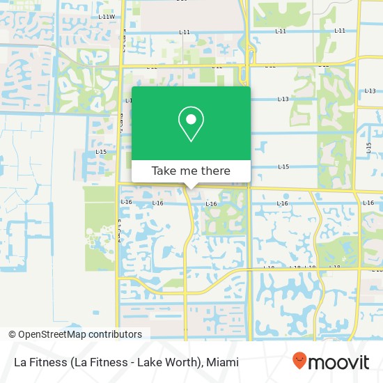 La Fitness (La Fitness - Lake Worth) map