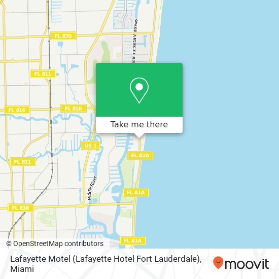 Lafayette Motel (Lafayette Hotel Fort Lauderdale) map