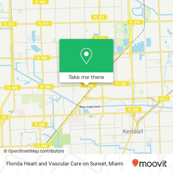 Florida Heart and Vascular Care on Sunset map