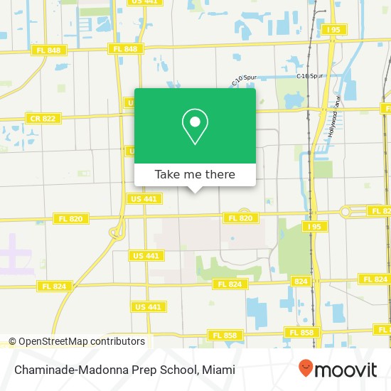 Chaminade-Madonna Prep School map