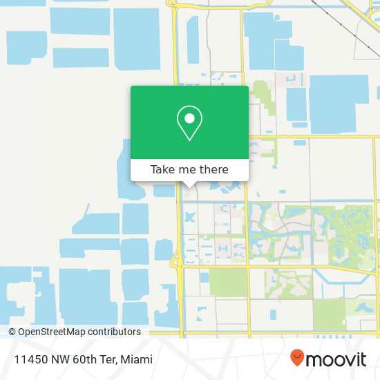11450 NW 60th Ter map