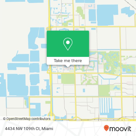 Mapa de 4434 NW 109th Ct