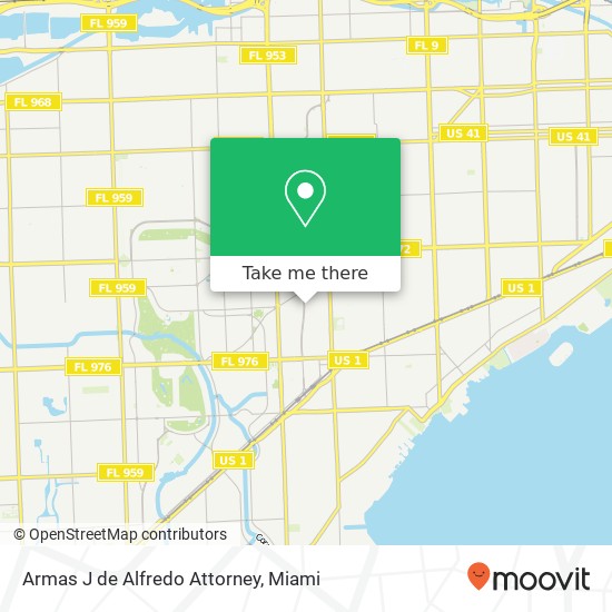 Armas J de Alfredo Attorney map