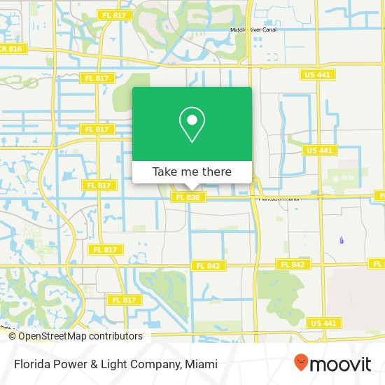 Mapa de Florida Power & Light Company