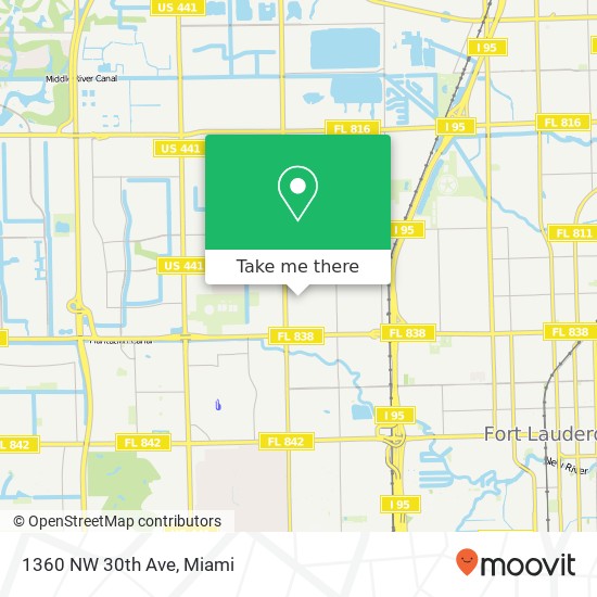 1360 NW 30th Ave map