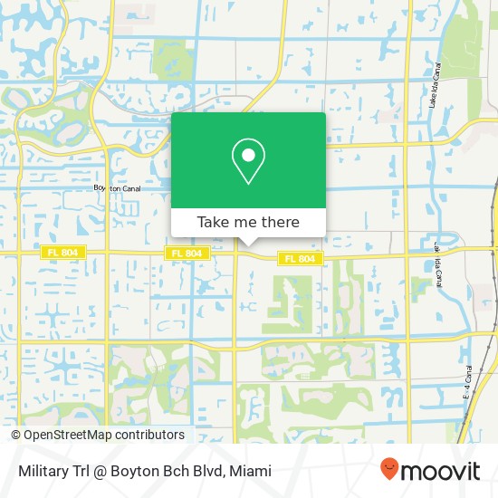 Military Trl @ Boyton Bch Blvd map