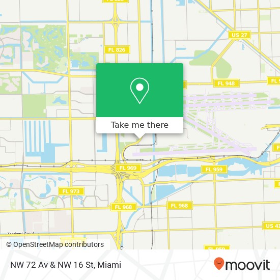 Mapa de NW 72 Av & NW 16 St