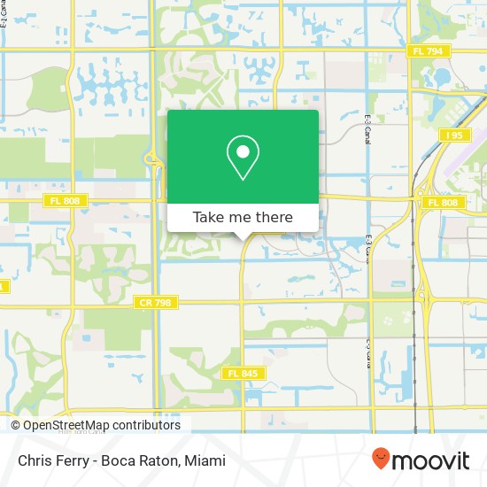 Chris Ferry - Boca Raton map