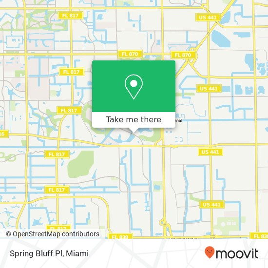 Spring Bluff Pl map