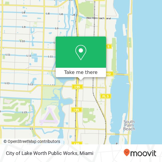 City of Lake Worth Public Works map