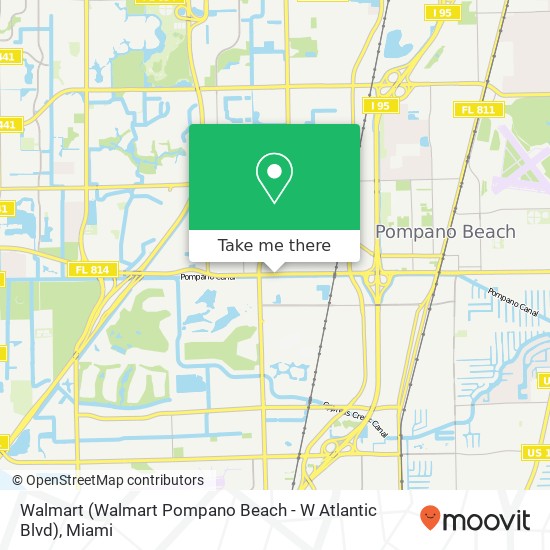 Mapa de Walmart (Walmart Pompano Beach - W Atlantic Blvd)