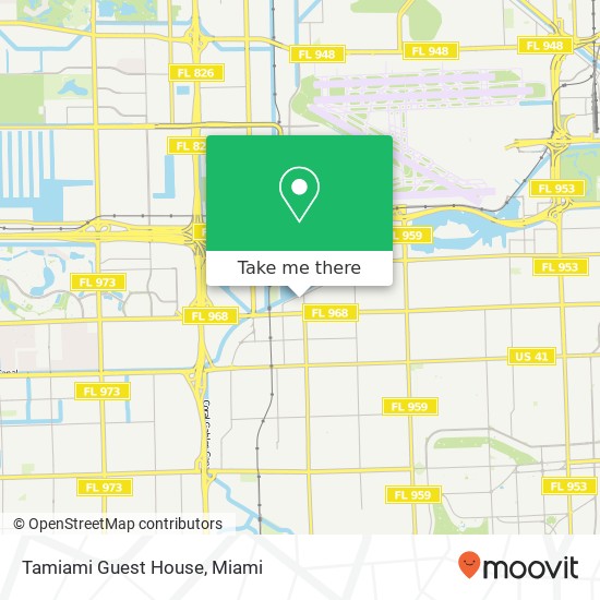 Tamiami Guest House map