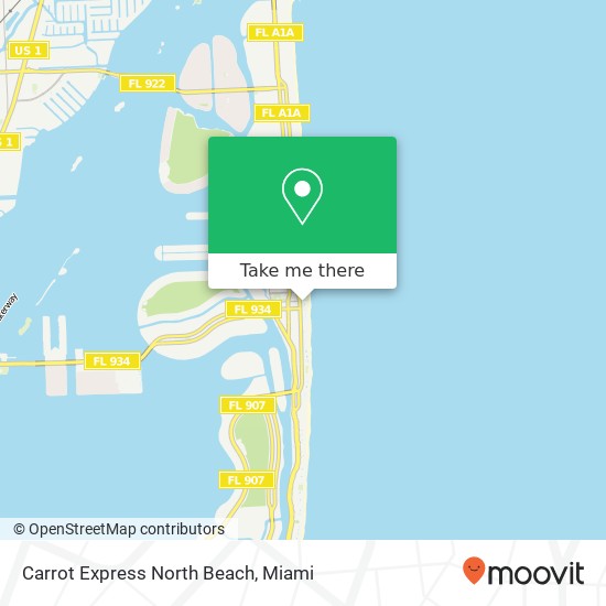 Mapa de Carrot Express North Beach