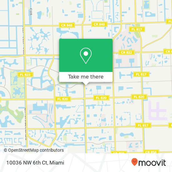 10036 NW 6th Ct map