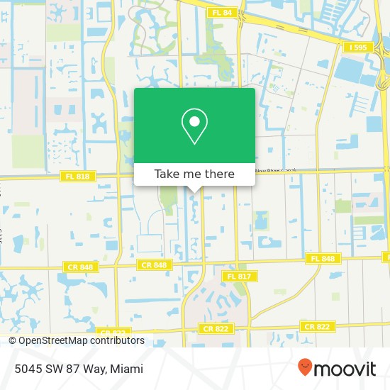 5045 SW 87 Way map