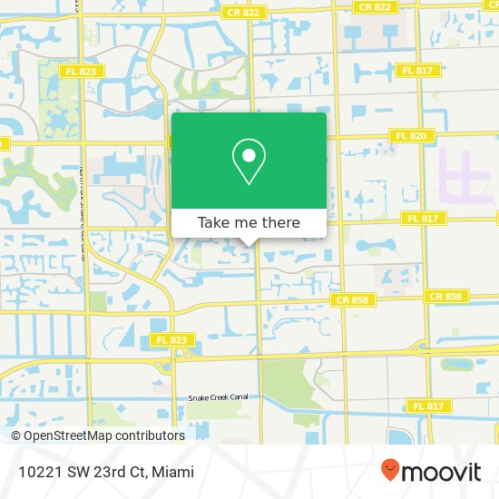 10221 SW 23rd Ct map