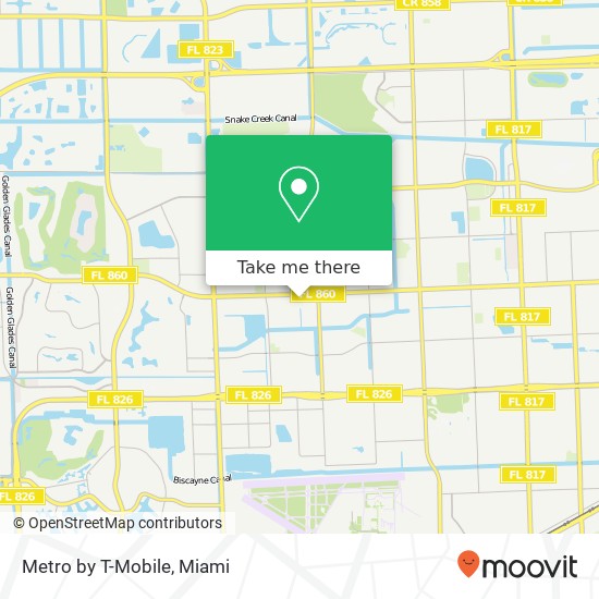 Mapa de Metro by T-Mobile