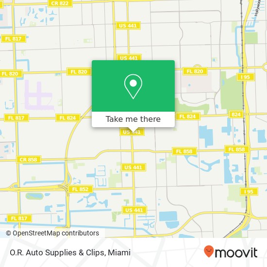 Mapa de O.R. Auto Supplies & Clips