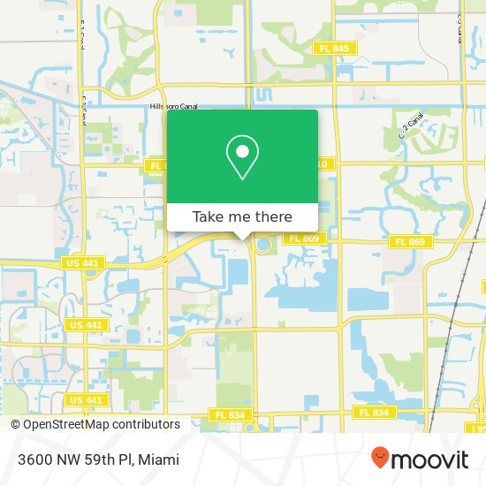 Mapa de 3600 NW 59th Pl