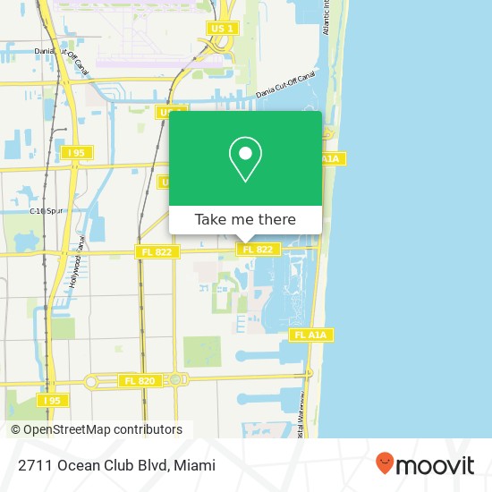 2711 Ocean Club Blvd map