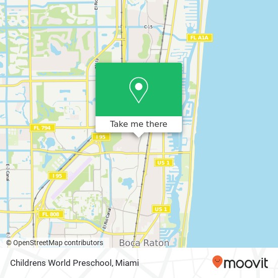 Mapa de Childrens World Preschool