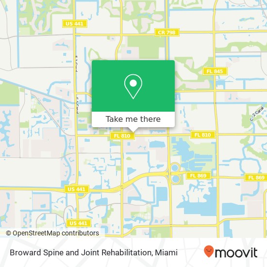 Broward Spine and Joint Rehabilitation map