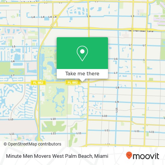 Mapa de Minute Men Movers West Palm Beach