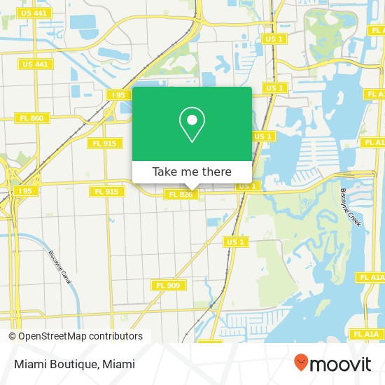 Miami Boutique map