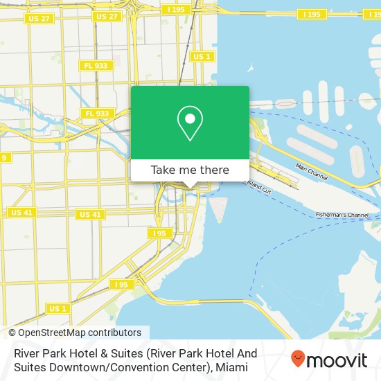 River Park Hotel & Suites (River Park Hotel And Suites Downtown / Convention Center) map