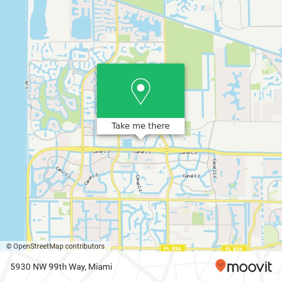 5930 NW 99th Way map