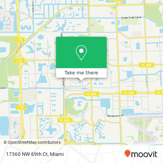 17360 NW 69th Ct map