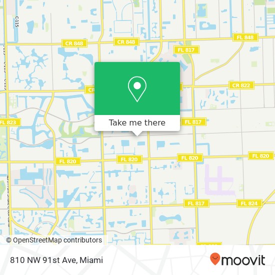 Mapa de 810 NW 91st Ave