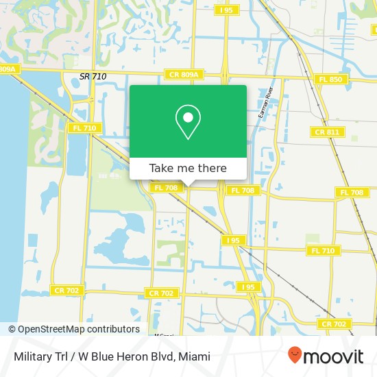 Military Trl / W Blue Heron Blvd map