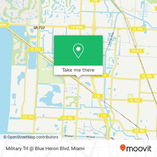 Military Trl @ Blue Heron Blvd map