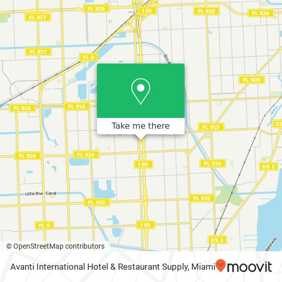 Mapa de Avanti International Hotel & Restaurant Supply