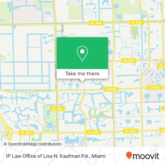 Mapa de IP Law Office of Lisa N. Kaufman P.A.