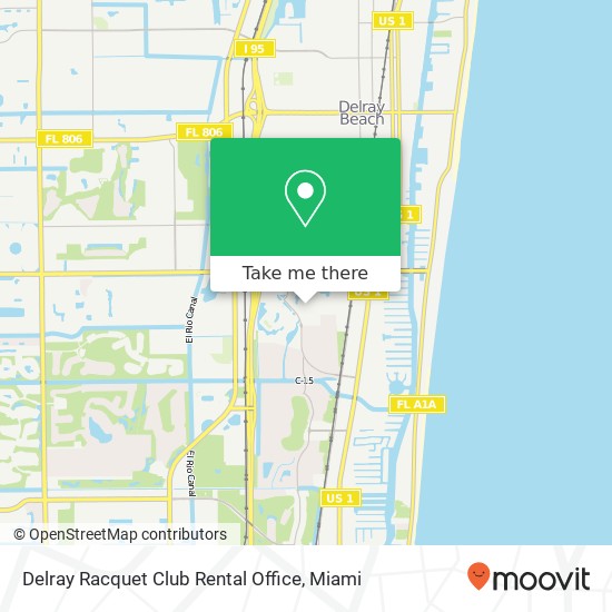 Mapa de Delray Racquet Club Rental Office