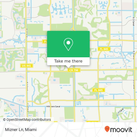 Mizner Ln map