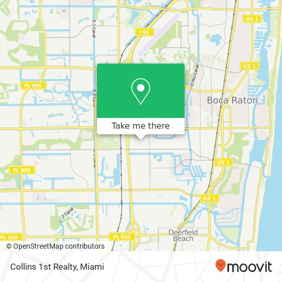 Collins 1st Realty map