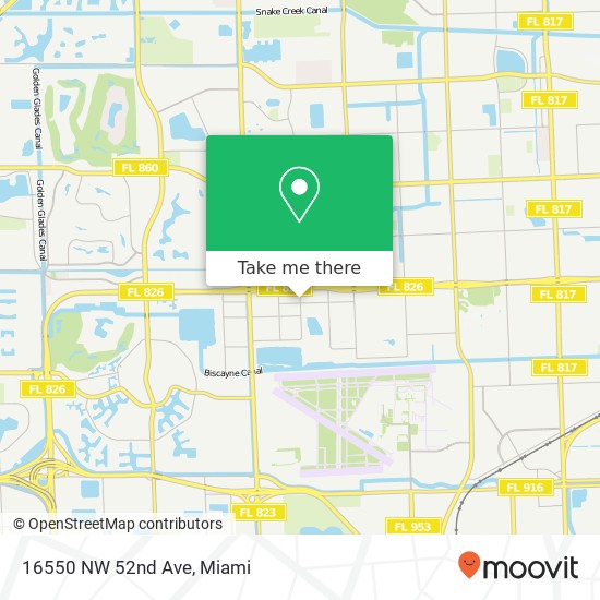 16550 NW 52nd Ave map