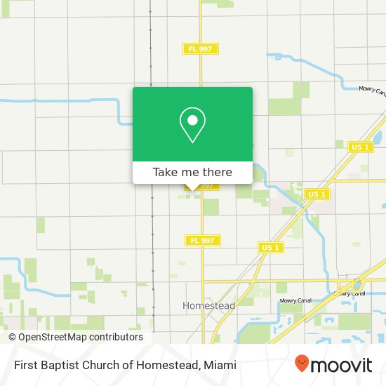 Mapa de First Baptist Church of Homestead