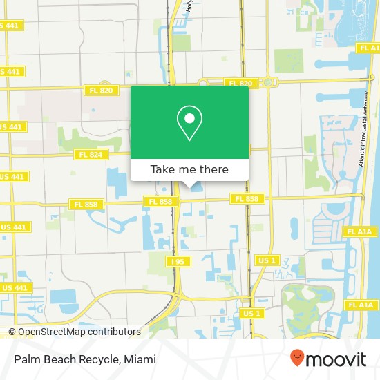 Mapa de Palm Beach Recycle