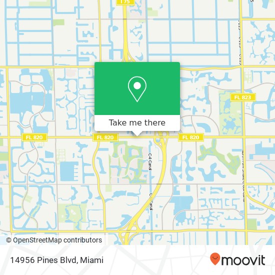 14956 Pines Blvd map