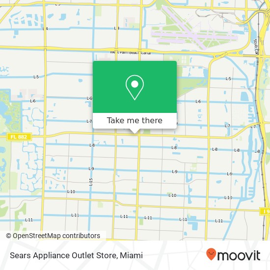 Sears Appliance Outlet Store map