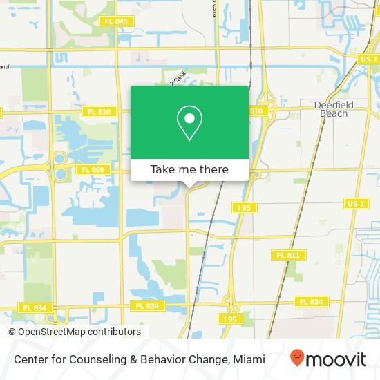 Center for Counseling & Behavior Change map