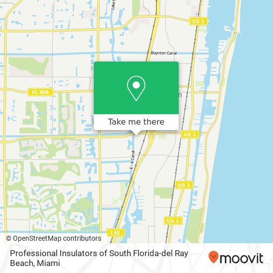 Mapa de Professional Insulators of South Florida-del Ray Beach
